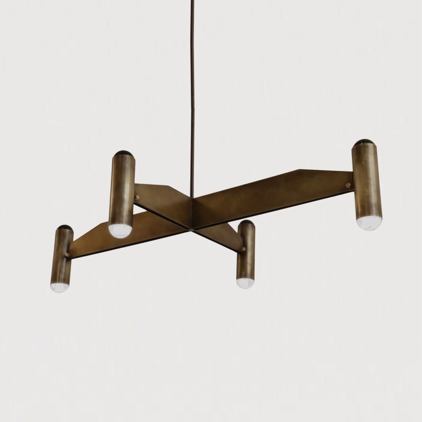 Surveillance Cross Flush Ceiling Canopy Dark Bronze